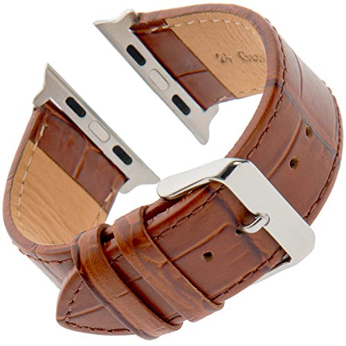Gilden F30-SMART Uhrenarmband für Apple 38 mm / 40 mm / 42 mm / 44 mm, Kalbsleder Normal length fits 38mm/40mm Apple Watch braun Gilden F30-SMART Uhrenarmband für Apple 38 mm / 40 mm / 42 mm / 44 mm, Kalbsleder Normal length fits 38mm/40mm Apple Watch braun von Gilden