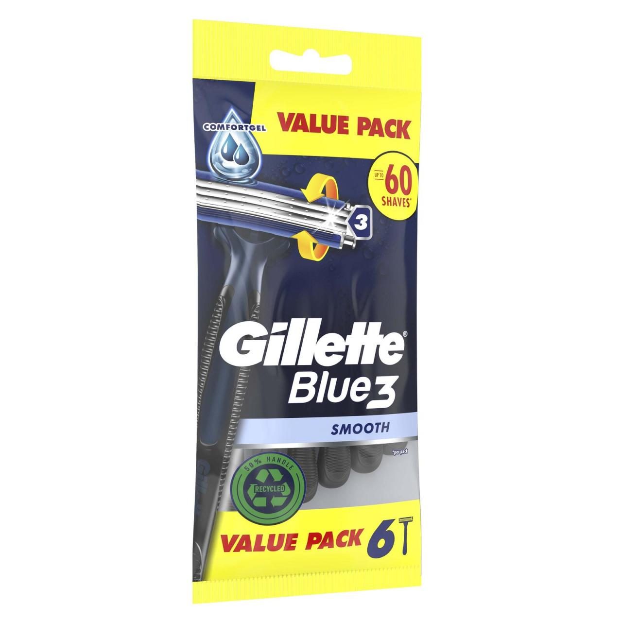 Gillette Blue 3 Smooth Rasierer Herren 6 St. Gillette Blue 3 Smooth Rasierer Herren 6 St. von Gillette