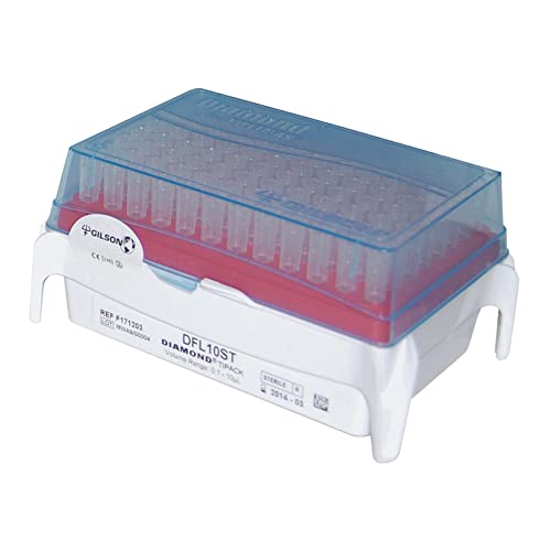 Gilson PIPETMAN TIPACK DF10ST Diamond Tip, Polypropylene, Polyethylene, Sterile, 0.1-10 µL Kapazität, 30 mm Länge, 960 Stück von Gilson