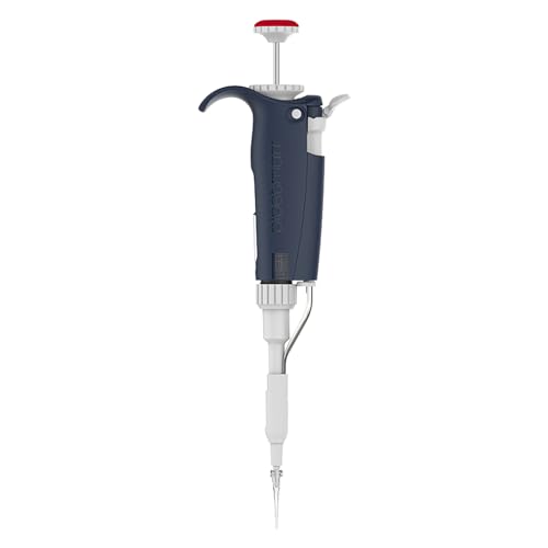 Gilson Pipetman L P10L Einkanalpipette mit Metallabwerfer, 10µl Kapazität, Rot/Blau von Gilson
