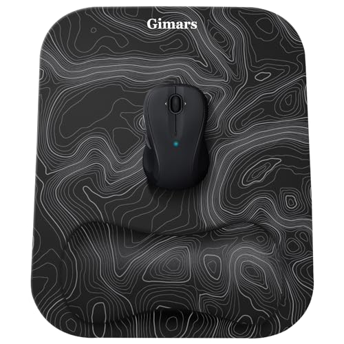 Gimars Mauspad mit Gelkissen, Ergonomisches Mousepad mit Handauflage, Gel Memory Foam Wasserdicht Mauspads mit Handgelenkauflage für Computer Laptop Offfice Heim, Topographische Karte Gimars Mauspad mit Gelkissen, Ergonomisches Mousepad mit Handauflage, Gel Memory Foam Wasserdicht Mauspads mit Handgelenkauflage für Computer Laptop Offfice Heim, Topographische Karte von Gimars