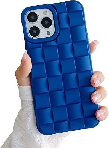 Ginkgonut Kompatibel mit iPhone 13 Pro Max Hülle für Frauen/Mädchen, weiches Silikon, niedliches 3D-Design, stoßfest, erhöhte Stoßstangen-Ecken. (Dunkelblau) von Ginkgonut