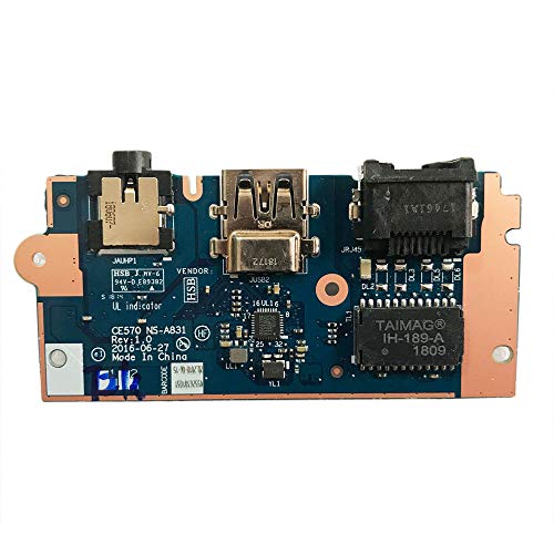 Gintai Austausch des Ethernet-LAN-Anschlusses der E/A-USB-Audiokarte für Lenovo ThinkPad E570 E575 RJ45 01EP132 Gintai Austausch des Ethernet-LAN-Anschlusses der E/A-USB-Audiokarte für Lenovo ThinkPad E570 E575 RJ45 01EP132 von Gintai