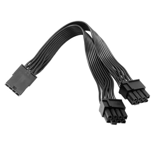 Gintai GPU 8 Pin auf Dual 8 PIN (6+2) GPU Stromkabel für Grafikkarte, GPU VGA Buchse auf Dual PCI-E Stecker Y 18AWG Stromkabel von Gintai