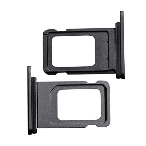 GinTai Schwarzer Dual Nano SIM Kartenhalter Ersatz für 6.1 i Phone 11 von Gintai