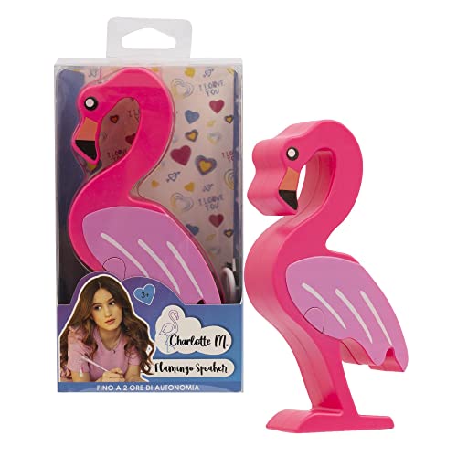 Giochi Preziosi Charlotte M Flamingo CHR08000, tragbarer Bluetooth-Lautsprecher, für Mädchen ab 3 Jahren, Mehrfarbig von Giochi Preziosi