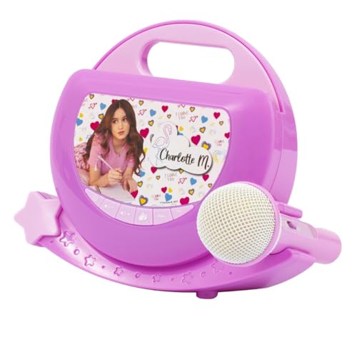 Giochi Preziosi M-Canta Tu – das tragbare Karaoke mit Charlotte – mit LED-Lichtern, Mehrfarbig, CHR04000 von Giochi Preziosi