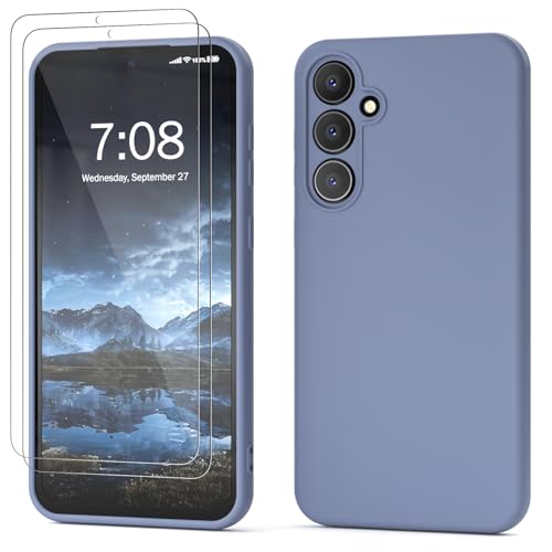 Giolus Kompatibel mit Samsung Galaxy S23 FE Hülle Silikon mit 2 Stück Schutzfolie und Kameraschutz, Ultra Dünn Silicone Handyhülle Matte Schutzhülle Stoßfeste Kratzfeste Rundumschutz Case Grau Giolus Kompatibel mit Samsung Galaxy S23 FE Hülle Silikon mit 2 Stück Schutzfolie und Kameraschutz, Ultra Dünn Silicone Handyhülle Matte Schutzhülle Stoßfeste Kratzfeste Rundumschutz Case Grau von Giolus