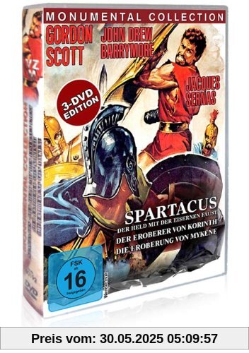 Monumental Collection ( Spartacus - Der Eroberer von Korinth - Die Eroberung von Mykene) [3 DVDs] von Giorgio Ferroni