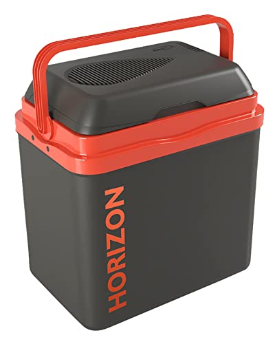 Giostyle Elektrischer Kühlschrank, Horizon, Fassungsvermögen 21 l, doppelte Versorgung, Schwarz; Rot von Giostyle