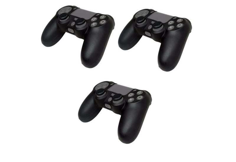 Gioteck [3ERPACK] Starterkit Gamepad Silikonhülle PS4 Controller (3 St., PS4 Controller Starter Kit) von Gioteck