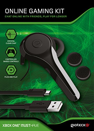 Gioteck OGKXB1-11-MU Online Gaming Kit (Wired Chat Headset, inkl. Ladekabel, Daumengriffe) für Xbox One Schwarz von Gioteck