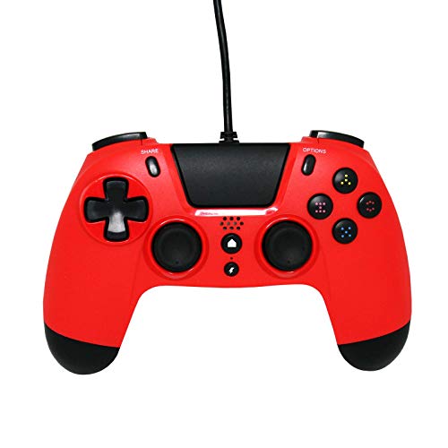 Gioteck PS4 Controller Verdrahet Eintrag Buchse 35 mm Playstation 4 Controller Rot von Gioteck