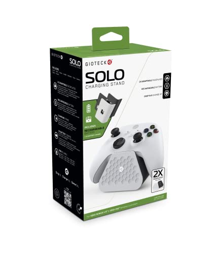 Gioteck Solo Ladestation für 1 Xbox Series X|S und Xbox One Wireless Controller mit austauschbaren Frontplatten (2) von Gioteck