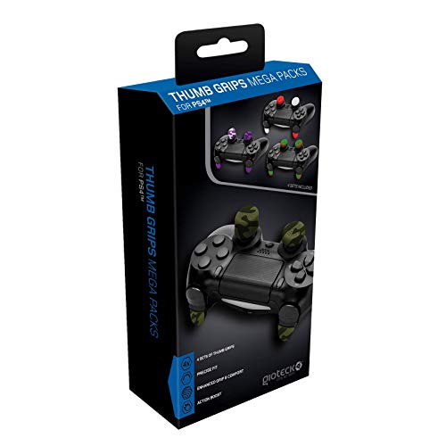 Gioteck Thumb Grips Megapack Joystick PS4, rutschfest, 4 Stück von Gioteck