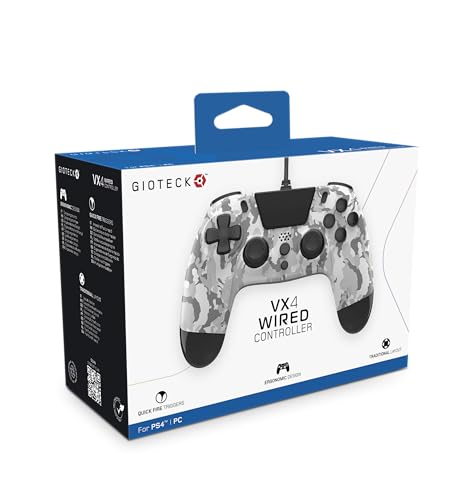 Gioteck VX4 Controller Cablato für PlayStation 4 (PS4) - Light Camo von Gioteck