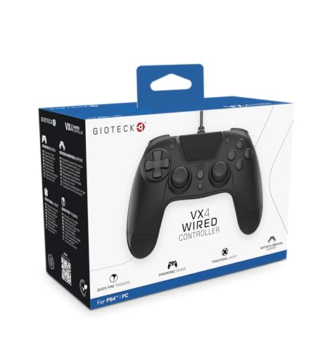 Gioteck VX4 Controller Cablato für PlayStation 4 (PS4) - Nero von Gioteck