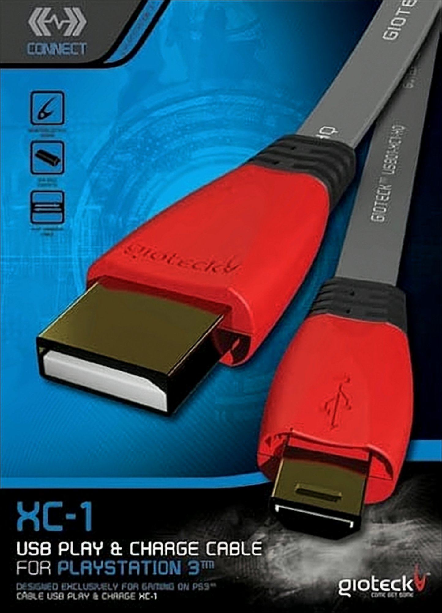 PS3 USB Ladekabel Gioteck XC-1 für Controller PS3 USB Ladekabel Gioteck XC-1 für Controller