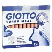 Giotto F456013 Turbo Maxi Marker, Ocker Rot, 12 Stück Giotto F456013 Turbo Maxi Marker, Ocker Rot, 12 Stück von Giotto