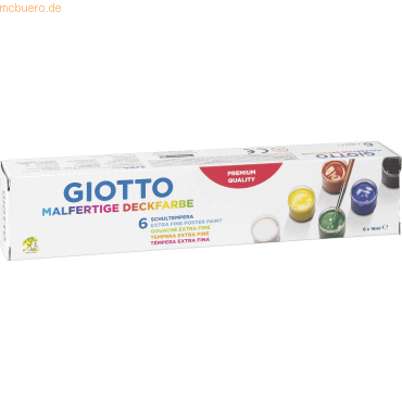 Giotto Schulmalfarben malfertig in Bechern 18ml 6 Farben Giotto Schulmalfarben malfertig in Bechern 18ml 6 Farben von Giotto