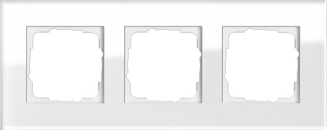 Gira Abdeckrahmen 3f. weissglas 021312 Gira Abdeckrahmen 3f. weissglas 021312 von Gira