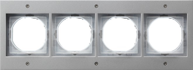 Gira Abdeckrahmen 4f.alu 021465 Gira Abdeckrahmen 4f.alu 021465 von Gira