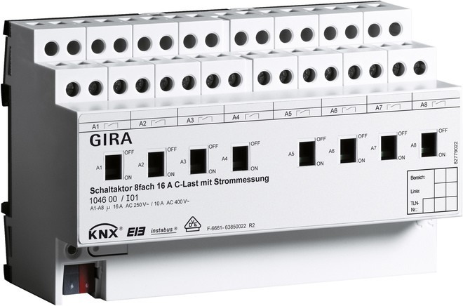 Gira Schaltaktor 8fach REG 104600 Gira Schaltaktor 8fach REG 104600 von Gira