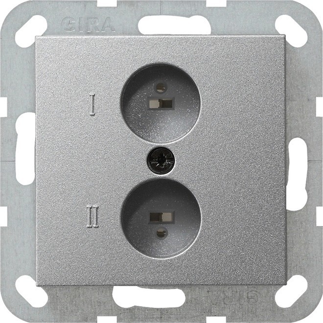 Gira Stereo-Steckdose alu 040226 Gira Stereo-Steckdose alu 040226 von Gira
