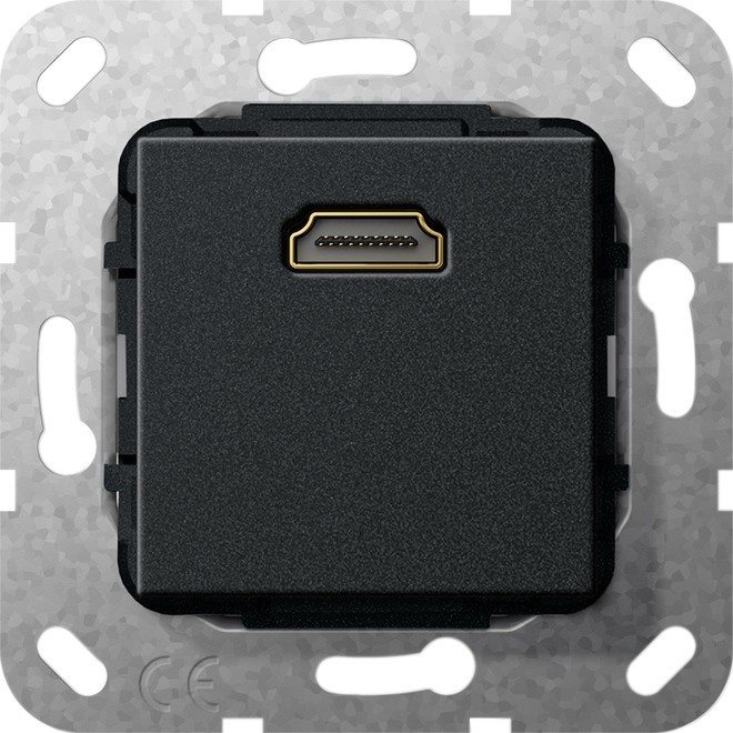 Gira UP Tragring HDMI sw matt 567010 von Gira