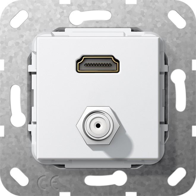 Gira UP Tragring HDMI und SAT 567503 von Gira