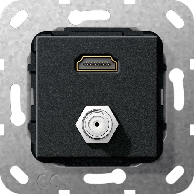 Gira UP Tragring HDMI und SAT 567510 von Gira