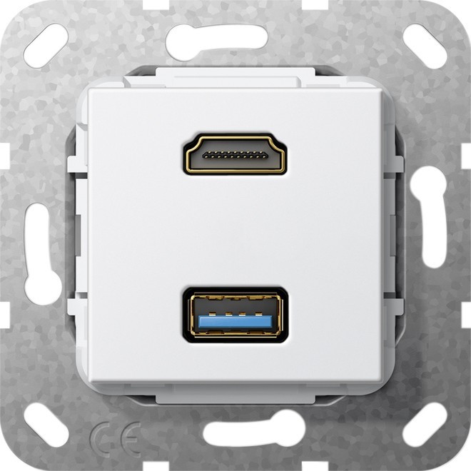 Gira UP Tragring HDMI und USB A 567803 Gira UP Tragring HDMI und USB A 567803 von Gira