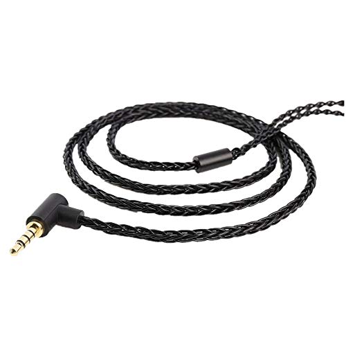 Girftu Kopfhörer Ersatz Kabel, 0.78mm 2pin Kopfhörer und Kopfhörer Ersatzkabel Sauerstofffreies Kupfer Upgrade 5N OFC Kopfhörer Draht 8-Stränge 3,5 mm Stecker mit Mikrofon (2Pin 0.78mm) von Girftu