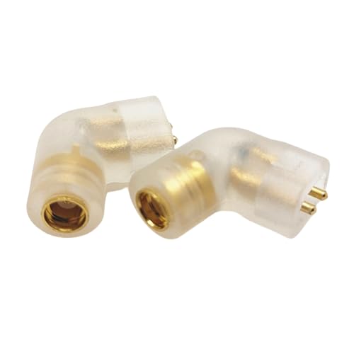 Girftu QDC to MMCX Female Adapter Audio Interface Conversion Pin MMCX Female QDC Male Connector for IEM Earphone Headphone Cable Wire (Pack of 1 Pair) (Transparent) von Girftu