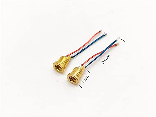 MMCX Buchse Lötdraht Stecker DIY Audio Stecker Adapter Halterung Pin mit Kabel, MMCX Kopfhörer DIY Ersatz Kopfhörerkabel Adapter für IE800, Shure und andere Ohrhörer Stecker (Kurze Buchse) von Girftu