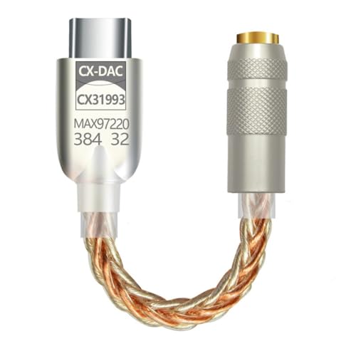 USB C auf 3,5 mm Soundadapter mit CX31993 MAX97220 Chip Typ C Kopfhörer-Adapter DAC-Kabel für iPhone 15 Pro Max Plus, Galaxy S23 Ultra, S21, Pixel 7, iPad, Android Phone USB C auf 3,5 mm Soundadapter mit CX31993 MAX97220 Chip Typ C Kopfhörer-Adapter DAC-Kabel für iPhone 15 Pro Max Plus, Galaxy S23 Ultra, S21, Pixel 7, iPad, Android Phone von Girftu