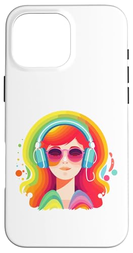 Mädchen Kopfhörer Musik Geschenke für Musikliebhaber Musikliebhaber Hülle für iPhone 16 Pro Max Mädchen Kopfhörer Musik Geschenke für Musikliebhaber Musikliebhaber Hülle für iPhone 16 Pro Max von Girl Headphones Modern Tees