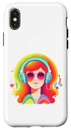 Mädchen Kopfhörer Musik Geschenke für Musikliebhaber Musikliebhaber Hülle für iPhone X/XS Mädchen Kopfhörer Musik Geschenke für Musikliebhaber Musikliebhaber Hülle für iPhone X/XS von Girl Headphones Modern Tees