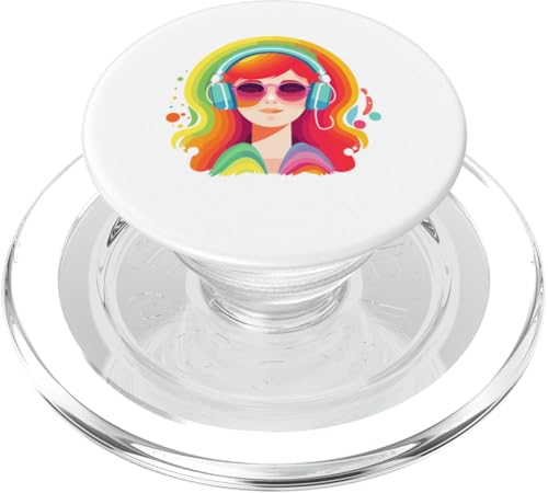 Mädchen Kopfhörer Musik Geschenke für Musikliebhaber Musikliebhaber PopSockets PopGrip für MagSafe Mädchen Kopfhörer Musik Geschenke für Musikliebhaber Musikliebhaber PopSockets PopGrip für MagSafe von Girl Headphones Modern Tees