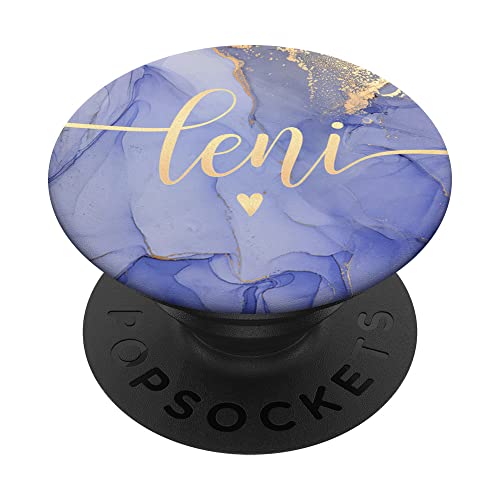 Leni Letter L Initial Cute Purple Personalized PopSockets mit austauschbarem PopGrip Leni Letter L Initial Cute Purple Personalized PopSockets mit austauschbarem PopGrip von Girl Name on L Calligraphy for Girls Women