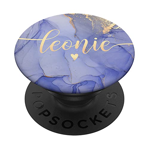 Leonie Letter L Initial Cute Purple Personalized PopSockets mit austauschbarem PopGrip Leonie Letter L Initial Cute Purple Personalized PopSockets mit austauschbarem PopGrip von Girl Name on L Calligraphy for Girls Women