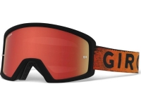 Giro GIRO BLOK MTB-Schutzbrille schwarz rot hypnotic (AMBER SCARLET rot Spiegelglas + 99% S0 Klarglas) von Giro