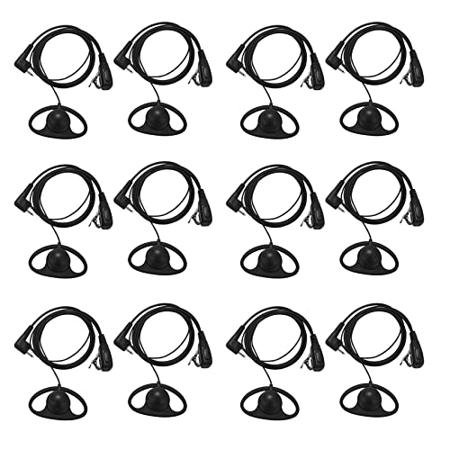 Gisoanudt (12 Pack 2Pin Erweiterte D Form Clip Ohr Ptt Headset Ohrhörer Mikrofon Fuer 2 Wege Funkgeraete Gp88S Gp300 Gp68 Gp2000 Gp88 Gp3188 Cp040 Cp1200 A8 A6 A10 A12 Gisoanudt (12 Pack 2Pin Erweiterte D Form Clip Ohr Ptt Headset Ohrhörer Mikrofon Fuer 2 Wege Funkgeraete Gp88S Gp300 Gp68 Gp2000 Gp88 Gp3188 Cp040 Cp1200 A8 A6 A10 A12 von Gisoanudt