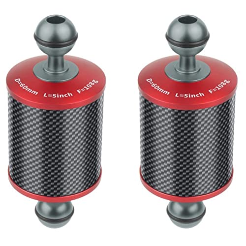 Gisoanudt 2X Durchmesser 60mm Kohle Faser Float Auftrieb Aquatisch Arm 5 für DSLR Kamera Ablage Unterwasser Tauch Zubehör, Rot Gisoanudt 2X Durchmesser 60mm Kohle Faser Float Auftrieb Aquatisch Arm 5 für DSLR Kamera Ablage Unterwasser Tauch Zubehör, Rot von Gisoanudt