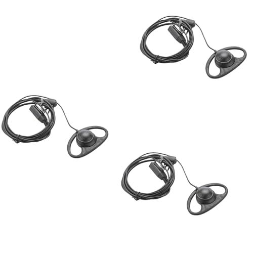 Gisoanudt 3X 2 Pin Erweiterte D Form Klipp Ohr Ptt Headset Ohrhörer Mikrofon für 2 Wege Funkgeräte Gp88S Gp300 Gp68 Gp2000 Gp88 Gp3188 Cp040 Cp1200 A8 A6 A10 A12 von Gisoanudt