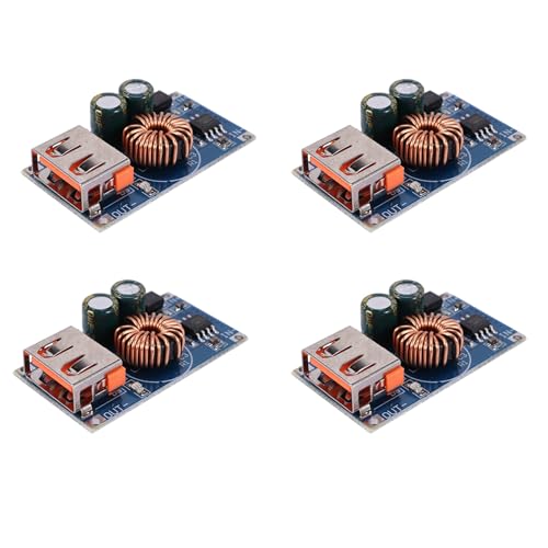Gisoanudt 4X USB Dc Abwärts Modul 12V / 24V Bis Qc3.0 Schnell Funktion für Handy Brett für Schnell Ladegerät von Gisoanudt