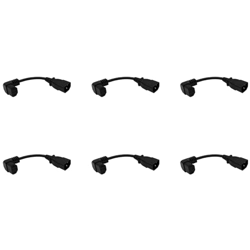Gisoanudt 6 Stücke 18Cm Iec 320 90 Grad C13 3 Pin Buchse zu C14 3 Pin PDU Strom Versorgung Verlaengerungs Kabel Fuer Computer Led HDTV Monitor und Scanner Gisoanudt 6 Stücke 18Cm Iec 320 90 Grad C13 3 Pin Buchse zu C14 3 Pin PDU Strom Versorgung Verlaengerungs Kabel Fuer Computer Led HDTV Monitor und Scanner von Gisoanudt