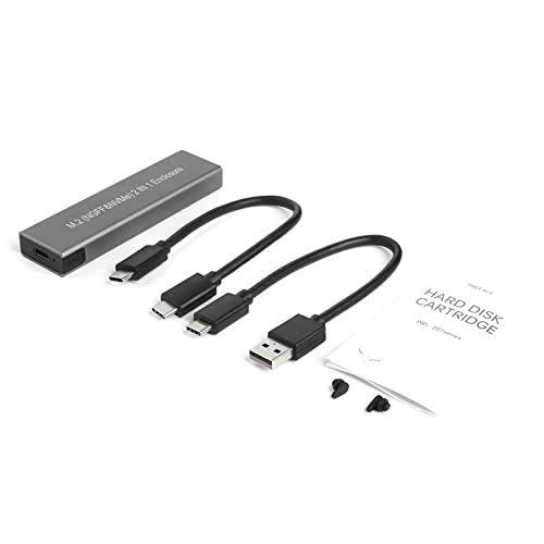 Für M.2 NVMe SSD Gehäuse Adapter werkzeuglos USB C 3.1 3 10Gbps NGFF PCIe M-Key für 2230 2242 2260 2280 USB Typ C SSD-Gehäuse von Gissroys