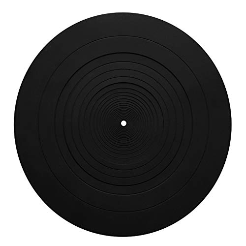 Plattenspielermatte für Audiophile und DJs 30,5 cm Rutschmatte Silikon Plattenspieler Platte Matte Plattenspieler Platte Matte Acryl von Gissroys