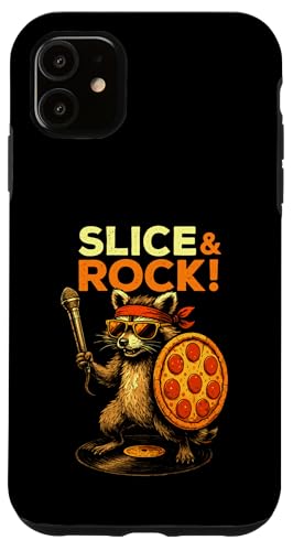 Waschbär Pizza Mikrofon Musik Rock Comic Tier Schallplatte Hülle für iPhone 11 Waschbär Pizza Mikrofon Musik Rock Comic Tier Schallplatte Hülle für iPhone 11 von Gitarre Konzert Geschenk Sänger Tiermotiv Bühne